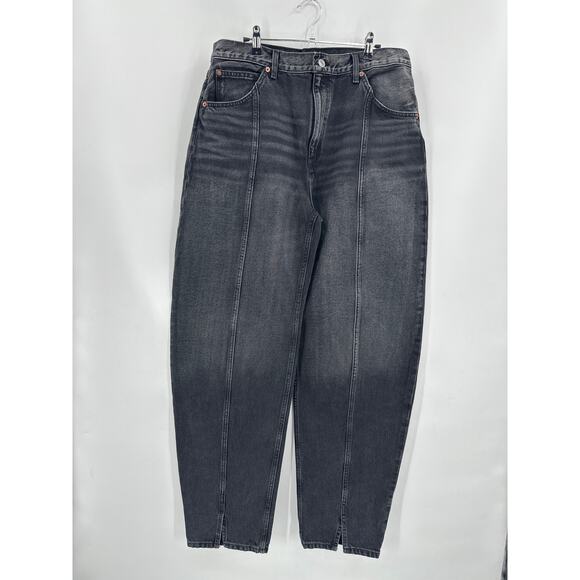 RE/DONE Tailored Jean 90's hi rise loose jeans Barrell Active Black Size 31 NWT - Picture 1 of 6